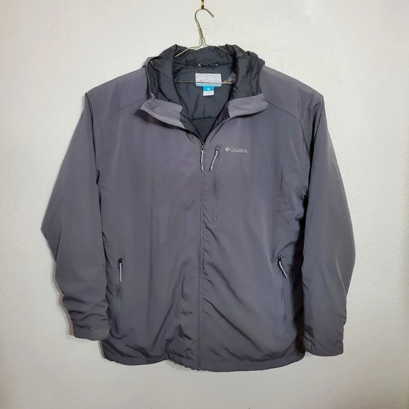 Columbia Other - Columbia sportswear Mens XXL Gray Hooded  Men's Gate Racer™ II Softshell Jacket